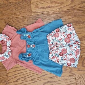 Haute Hippie Toddler 3 Piece Short Set Sz 2T